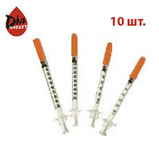 Інсуліновий шприц «Мікро-Файн» Демі (Demi) 0,3 мл х 8мм - 10шт. (Ірландія)