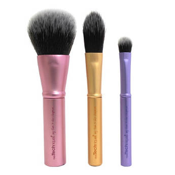 Real Techniques Mini Brush Trio набір з 3 міні кистей для макіяжу