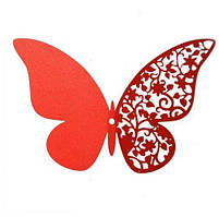 Набір червоних метеликів - 12шт.