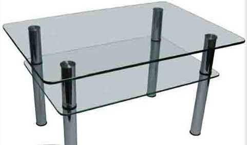 Журнальний білий столик зі скла у вітальню СТ-101 Антонік, фото 1
