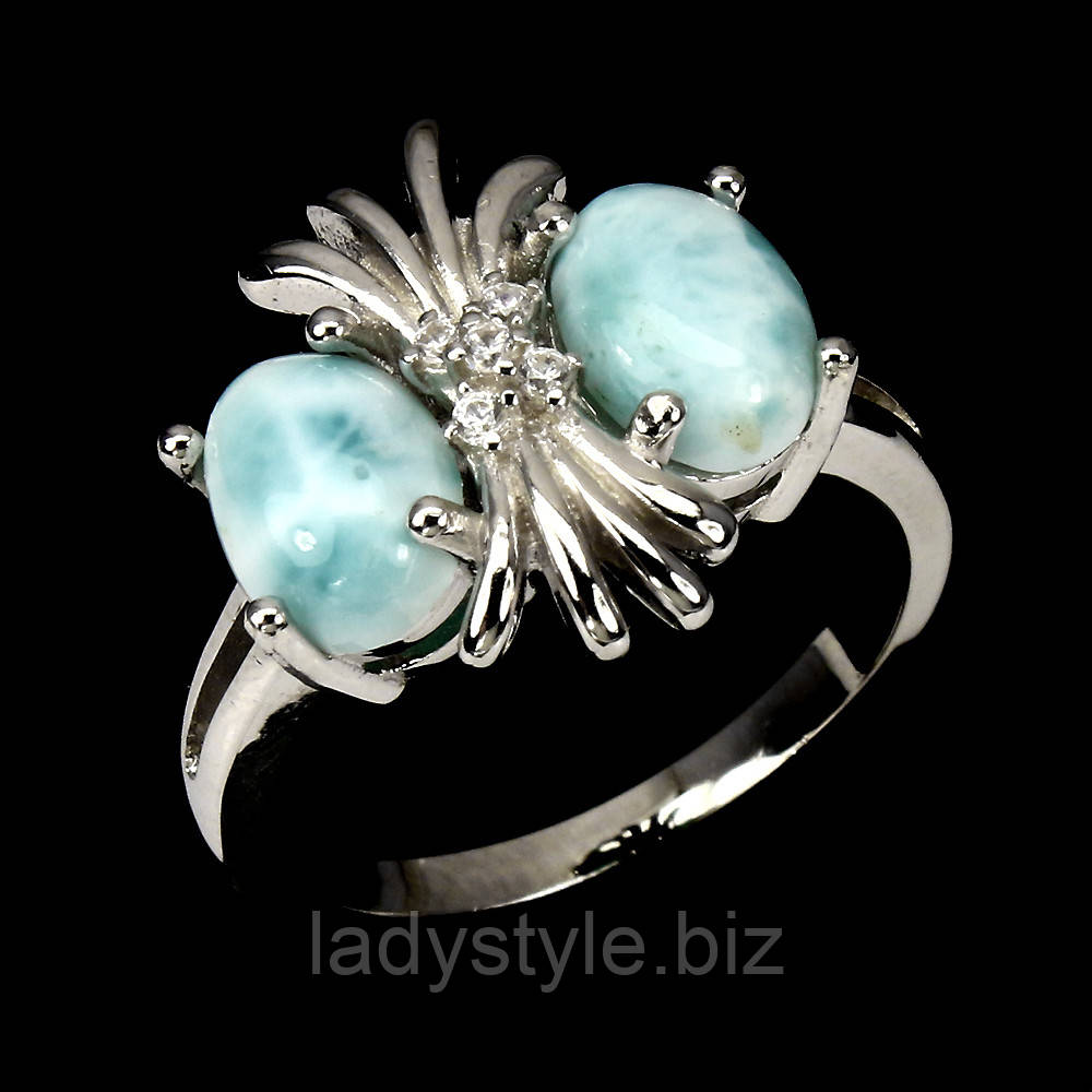 Срібне кільце з ламаром "Сова", розмір 17,3, фото 1