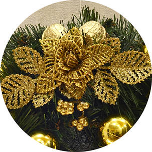 Вінок новорічний прикрашений 0422G, фото 2