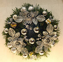 Вінок новорічний прикрашений 0422 S, фото 3