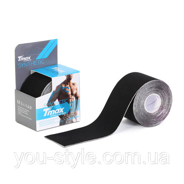 Кинезио тейп Tmax Tape 5см х 5м Синтетика Чорний