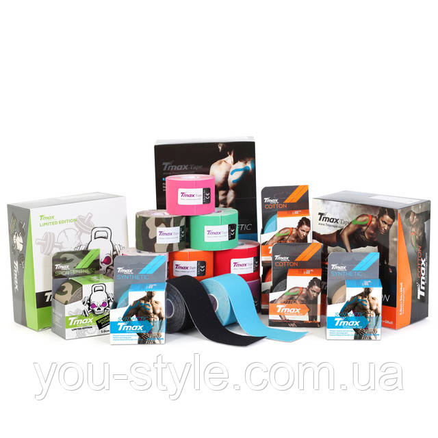 Кинезио тейп Tmax Tape 5см х 5м Синтетика Бежевий Кинезио тейп Tmax Tape 5см х 5м Синтетика Бежевий