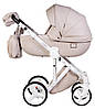 Коляска 2 в 1 Adamex Luciano ECO 11S світлий капучино, фото 3
