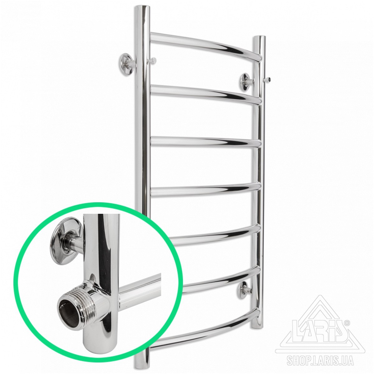 Полотенцесушитель водяній Ларіс Класик 400х700 б/п 1/2", П7