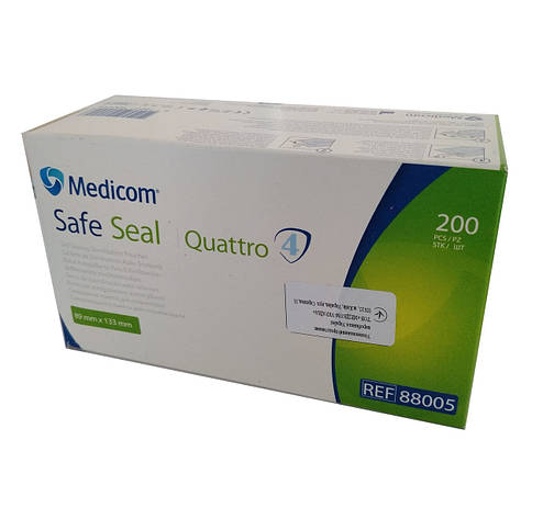 Самоклейні пакети для стерилізації Safe-Seal Quattro 89*133, фото 2