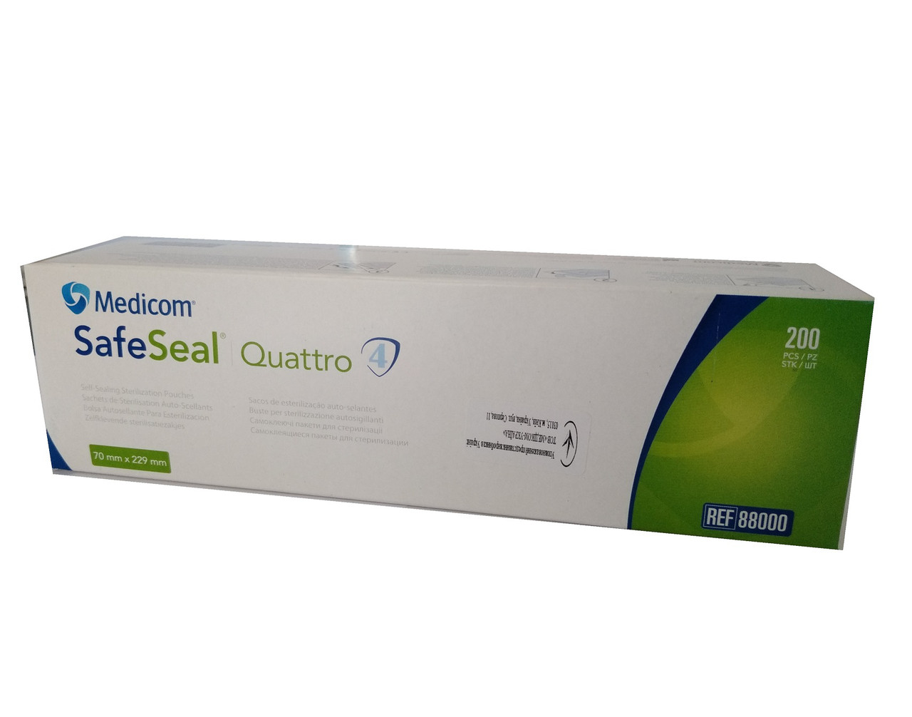 Самоклеючі пакети для стерилізації Safe-Seal Quattro 70*229