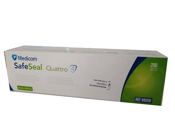 Самоклеючі пакети для стерилізації Safe-Seal Quattro 70*229, фото 1