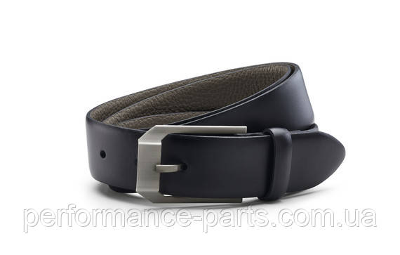 Двосторонній шкіряний ремінь Volkswagen Leather Reversible Belt, Black-Taupe 000084310APG