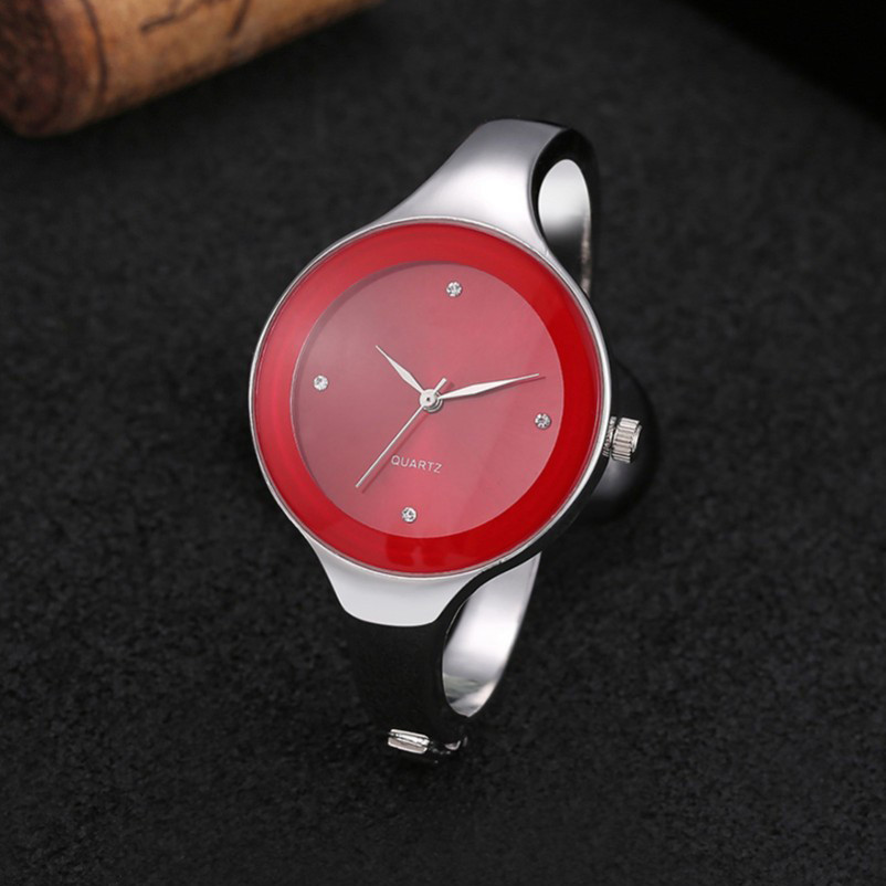 Жіночі годинники браслет Kimio 16 см червоний циферблат, фото 1