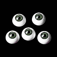 Глаз, ABS Пластик, Фурнитуры для изготовления кукол, Оливково-зелёный, 16 мм