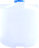 Ємність 3500 л вертикальна ПБ біла Командор 2000, фото 2