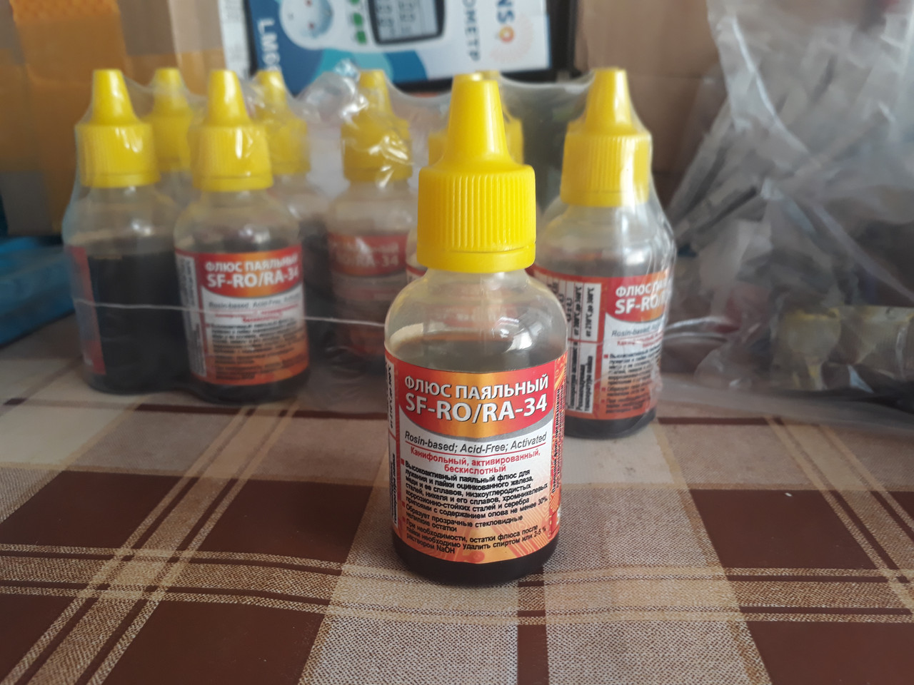Флюс паяльний SF-RO/RA-34 (каніфольний, активований, безкислотний) 50 мл, фото 1
