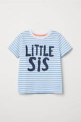 Дитяча футболка для дівчинки LITTLE SIS 2-4 роки