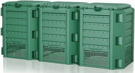 Компостер садовий PROSPERPLAST MODULE COMPOGREEN 1200 л, зелений, фото 1
