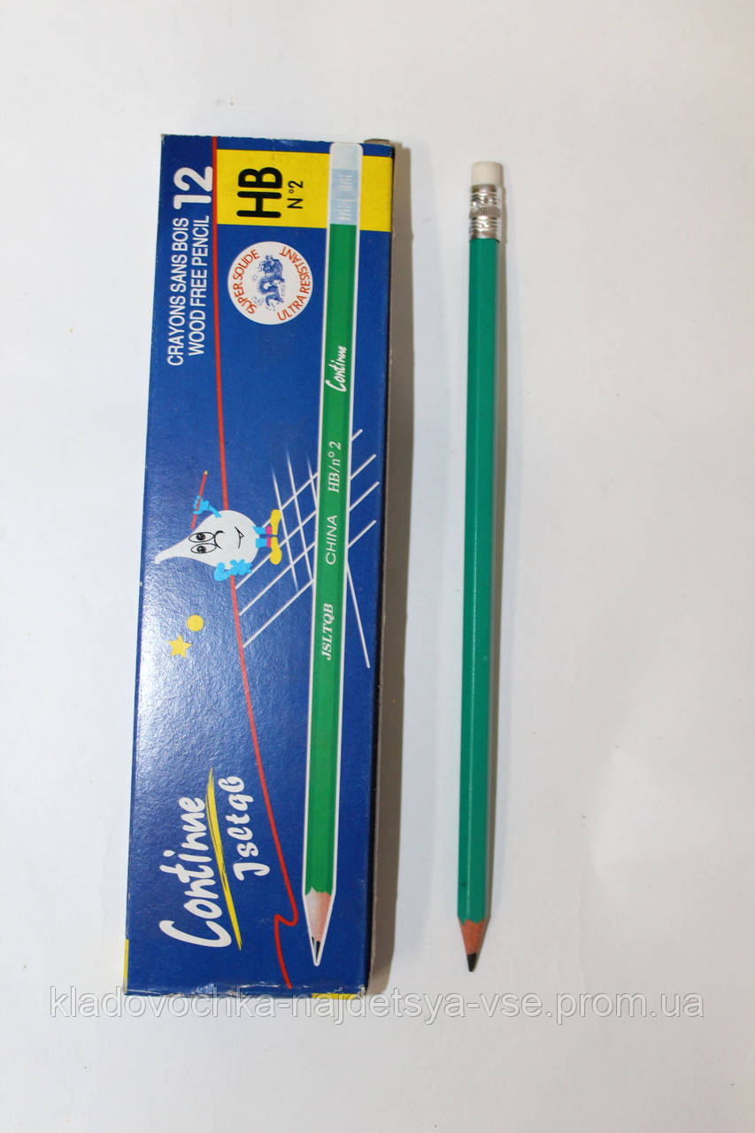 Простий олівець 12 шт. з гумкою HB