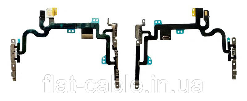 Шлейф iPhone 7, з кнопкою вмикання, кнопками гучності, спалахом і мікрофоном оригінал (54)