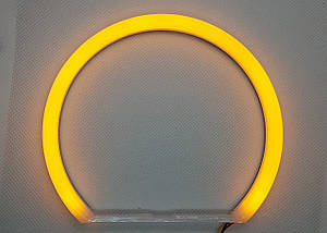 Ангельські очі cotton (4*131 мм) LED для BMW E38 білий жовтий, фото 3