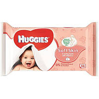 Салфетки влажные Huggies Soft Skin 56шт