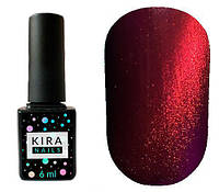 Гель-лак Kira Nails Cat Eye №003 (красно-фиолетовый, магнитный), 6 мл