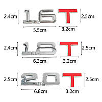 3D-емблема "1_6" — метал хром, фото 2