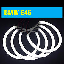 Ангельські очі (2*146 + 2*131 мм) LED для BMW E46 без лінз, фото 2
