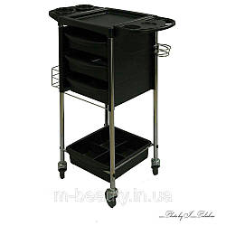 Візок для перукаря чорного кольору