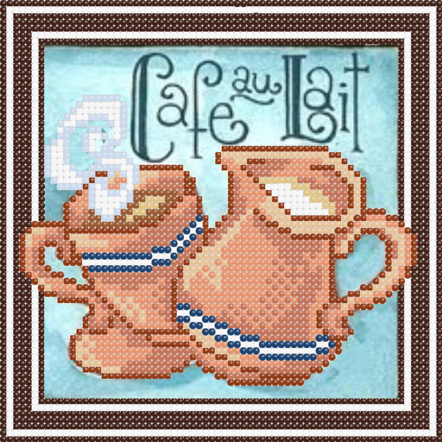 вишивка бісером кави схема україна кухня їжа кава, схема, схема для вишивки бісером, натюрморт, купити в україні