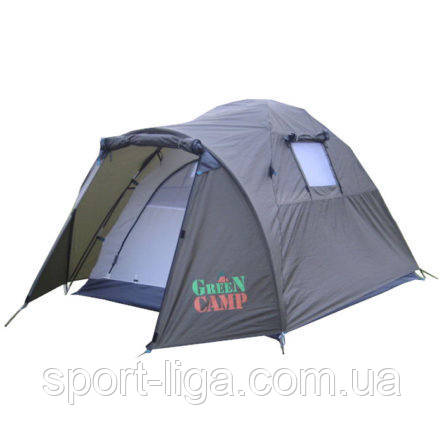 Палатка 2 двомісна Green Camp туристична з тамбуром