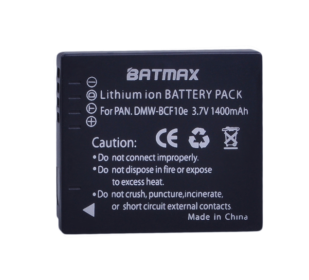 Аккумулятор Batmax 3.7V 1400mAh Panasonic DMW-BCF10E / CGA-S/106C / CGA-S009 - фото 1 - id-p750495947