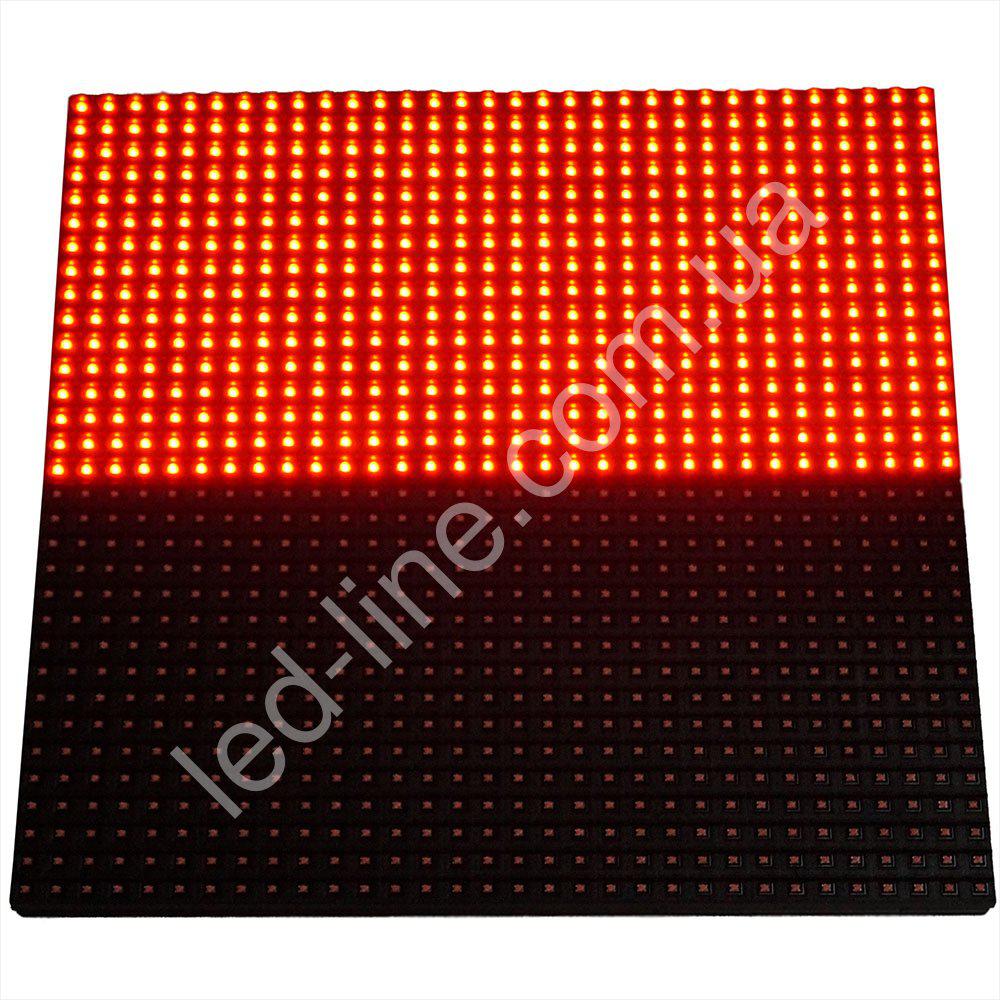LED дисплей P10RO 16X32 модуль червоний SMD для рухомих рядків для вуличного використання