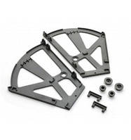 Полка під взуття (гамбургер) пластик на 2 полиці