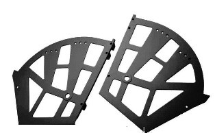 Полка під взуття (гамбургер) металева на 3 полиці, фото 1