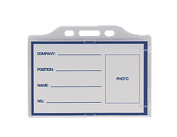 Бейдж ідентифікатор  горизонтальний,91х68 мм,PVC BM.5404