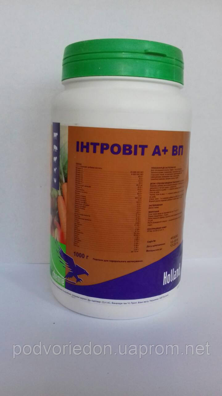 Вітаміни Интровит А+ВП 1 кг (Interchemie, Нідерланди), Водорозчинний комплекс вітамінів