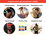 Фітнес-гумки U-powex набір 5 штук + чохол, фото 10