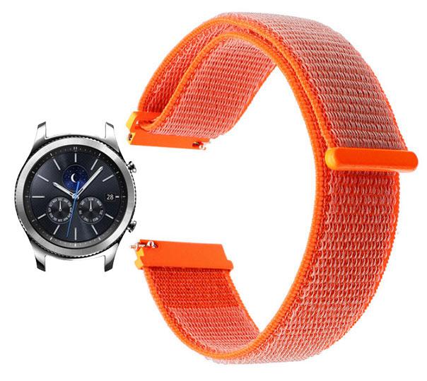 Нейлоновий ремінець Primo для годинника Samsung Gear S3 Classic SM-R770 / Frontier RM-760 - Orange
