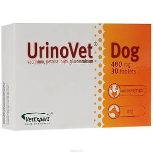 VetExpert UrinoVet Dog Вет Експерт УріноВет комплекс для підтримки сечової системи у собак 30 шт