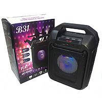 Портативна колонка BS-31 Bluetooth FM/USB/LED бумбокс з підсвіткою, фото 1