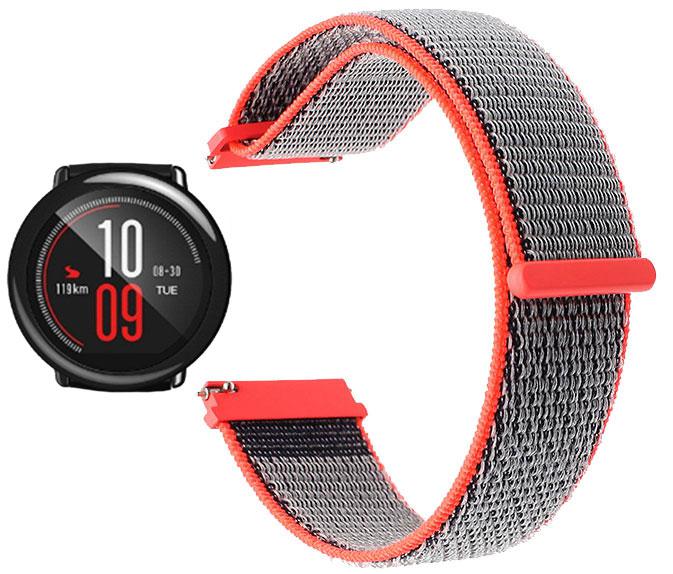 Нейлоновий ремінець Primo для годин Xiaomi Huami Amazfit Sport SmartWatch - Neon Red