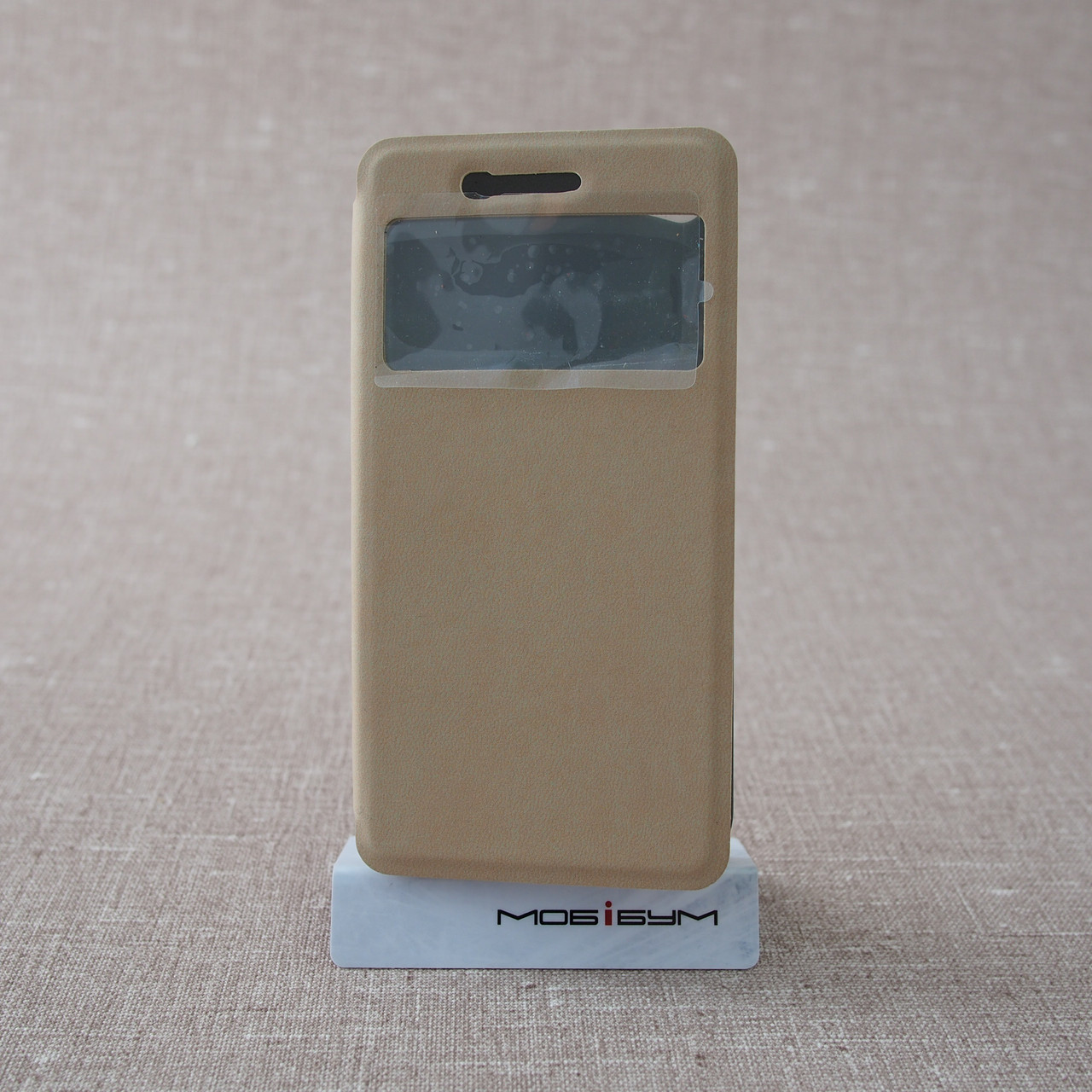 Чехол Book Cover Big Window Lenovo S60 gold, фото 1