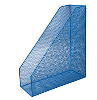 Лоток для бумаг вертикальный BUROMAX, металлический синий