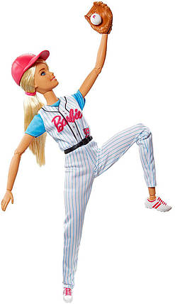 Лялька Барбі Рухайся як я Йога Бейсбол Barbie Made To Move Baseball, фото 2