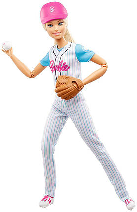 Лялька Барбі Рухайся як я Йога Бейсбол Barbie Made To Move Baseball, фото 2