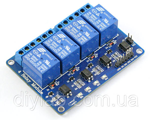 4-х канальний модуль реле