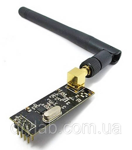 Радіомодуль nRF24L01 + антена (2.4 GHz, до 1 км)