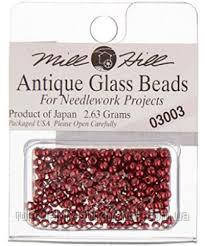 Бісер Mill Hill 03003, 11/0 Antique Cranberry Antique Glass Beads, фото 1