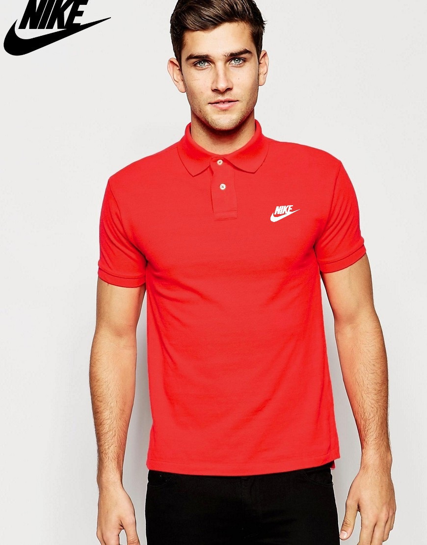 Футболка Поло Nike | Червона теніска Найк